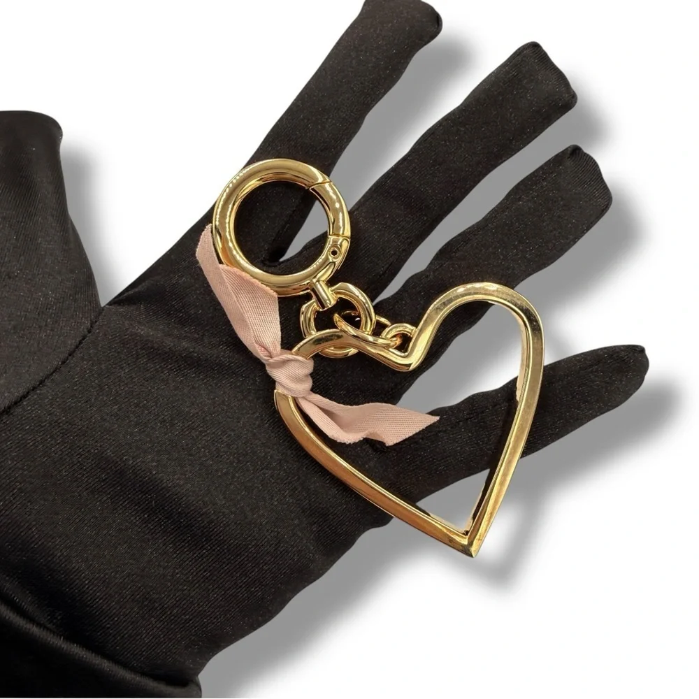 Burberry Heart Bag Charm – Gold Tone